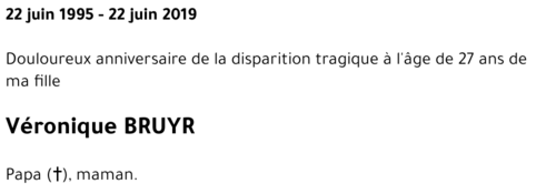 Véronique Bruyr.