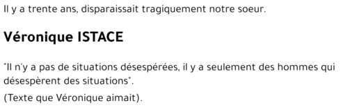 Véronique ISTACE
