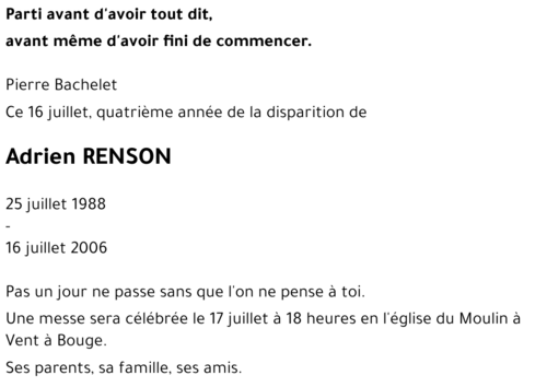 Adrien RENSON