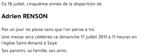 Adrien RENSON