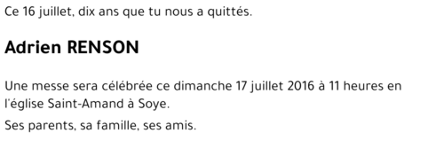 Adrien RENSON