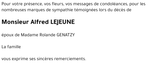 Alfred LEJEUNE