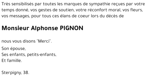 Alphonse PIGNON