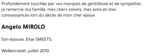 Angelo MIROLO