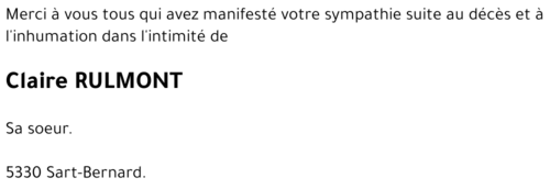 Claire RULMONT