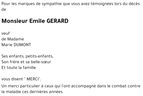 Emile GERARD