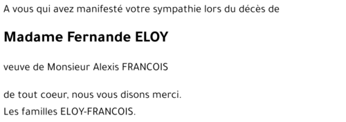 Fernande ELOY