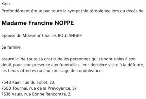 Francine NOPPE