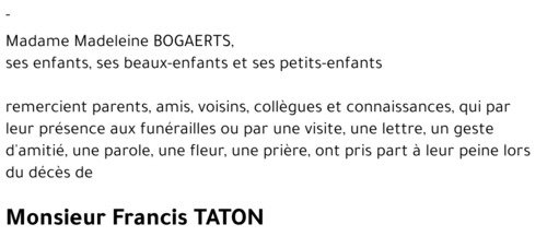 Francis TATON
