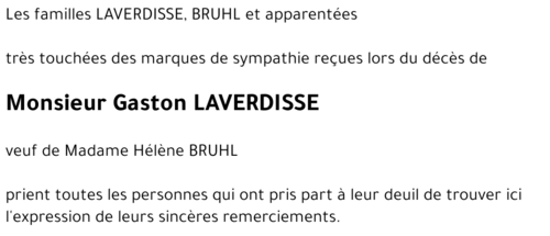 Gaston LAVERDISSE