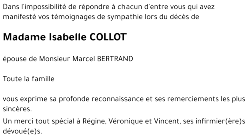 Isabelle COLLOT