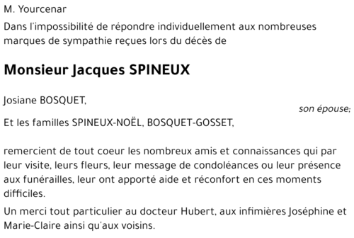 Jacques SPINEUX