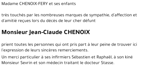 Jean-Claude CHENOIX