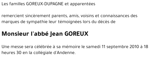 Jean GOREUX