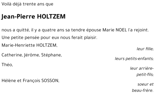 Jean-Pierre HOLTZEM