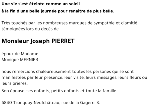 Joseph PIERRET
