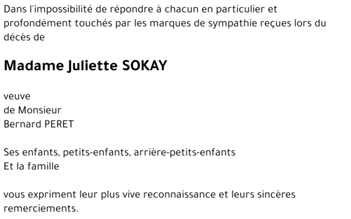 Juliette SOKAY
