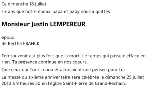 Justin LEMPEREUR