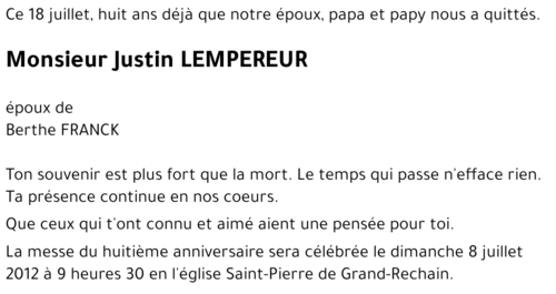 Justin LEMPEREUR