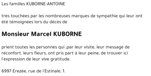 Marcel KUBORNE