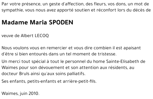 Maria SPODEN