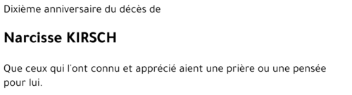 Narcisse KIRSCH