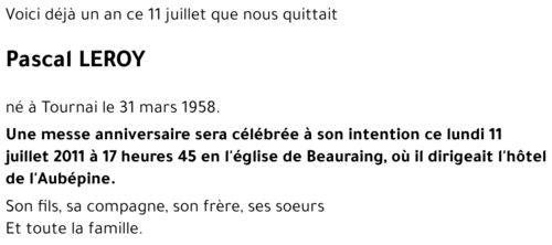 Pascal LEROY