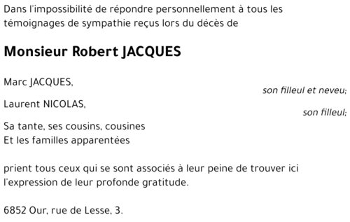 Robert JACQUES