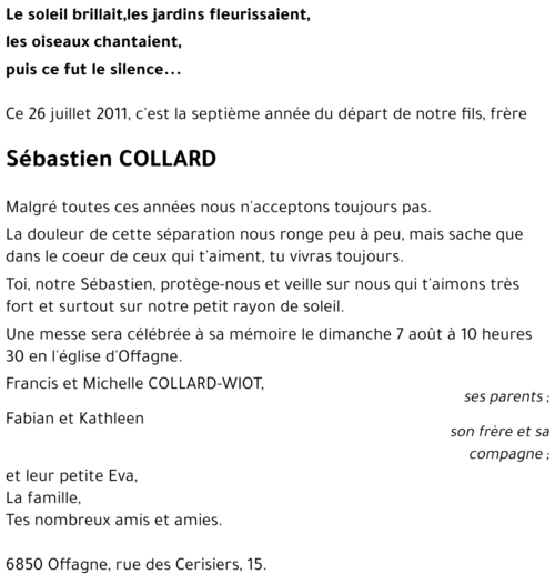 Sébastien COLLARD