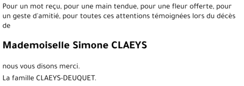 Simone CLAEYS
