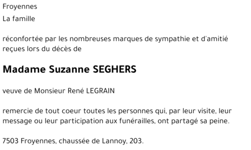 Suzanne SEGHERS