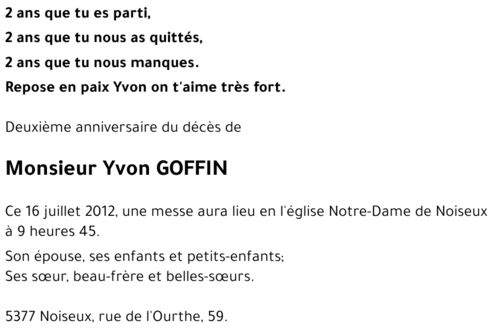 Yvon GOFFIN