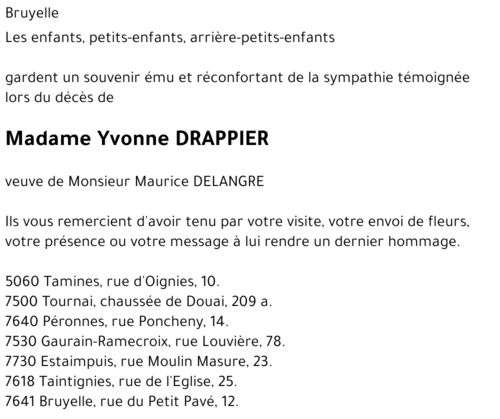 Yvonne DRAPPIER