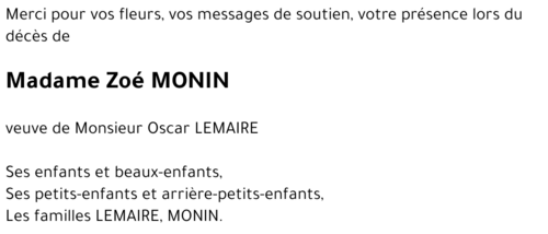 Zoé MONIN
