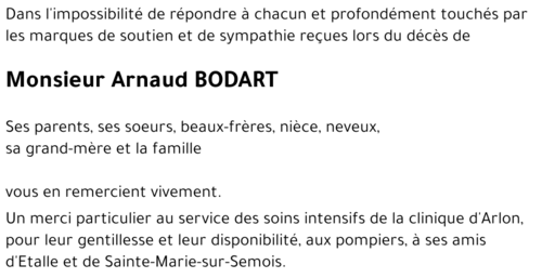 Arnaud BODART