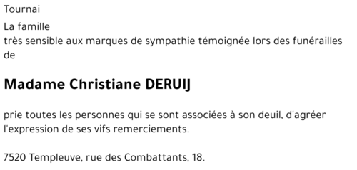 Christiane DERUIJ