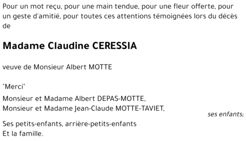 Claudine CERESSIA