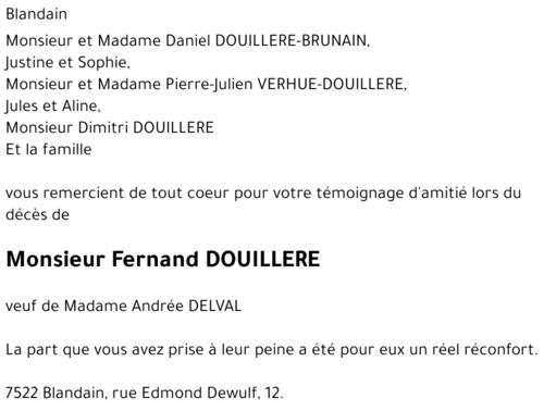 Fernand DOUILLERE