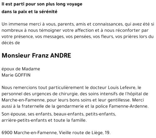Franz ANDRE