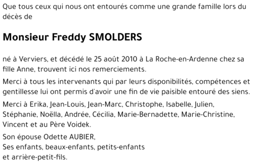 Freddy SMOLDERS