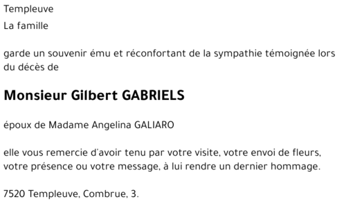 Gilbert GABRIELS