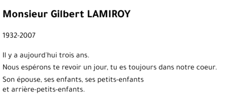 Gilbert LAMIROY