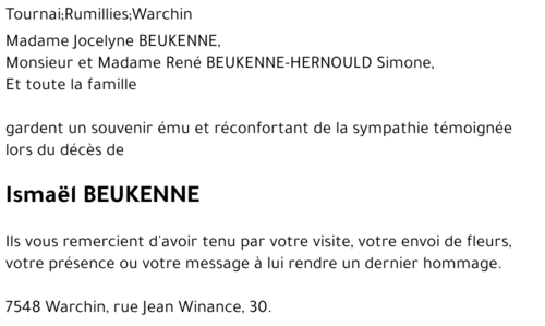 Ismaël BEUKENNE