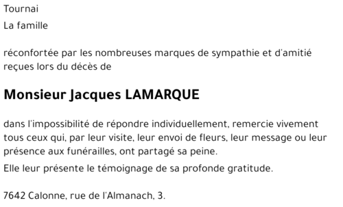 Jacques LAMARQUE