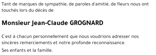 Jean-Claude GROGNARD