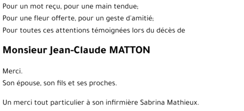 Jean-Claude MATTON
