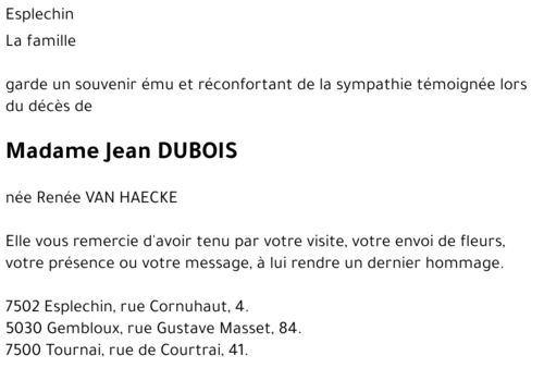 Jean DUBOIS