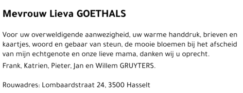 Lieva GOETHALS
