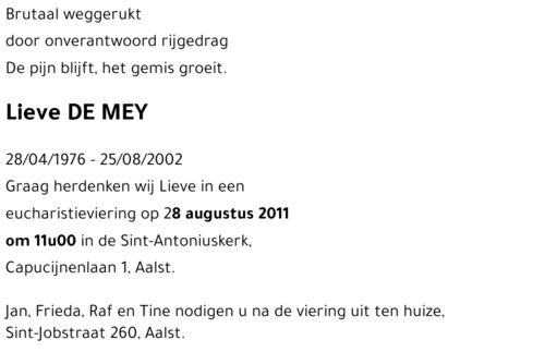 Lieve DE MEY