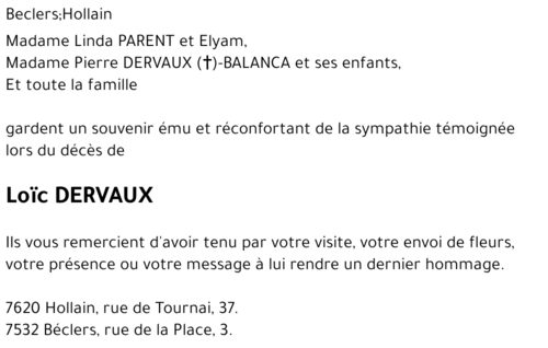 Loïc DERVAUX